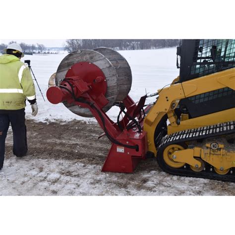 skid steer cable reel|EZ SPOT UR Skid Steer Wire Reel Attachment — Attachments King.